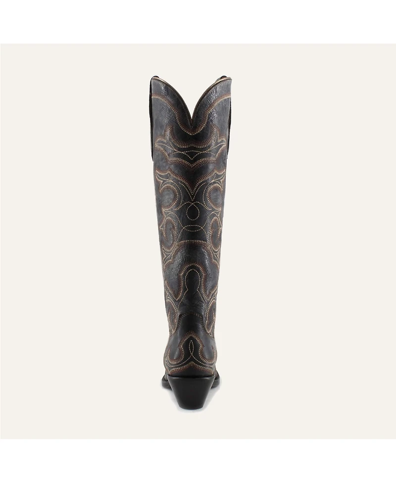 Olivia Leather Cowgirl Boots - Stylish Western Footwear & Comfort By Buck Brana