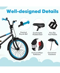 Kids Bike with Adjustable Handlebar and Saddle
