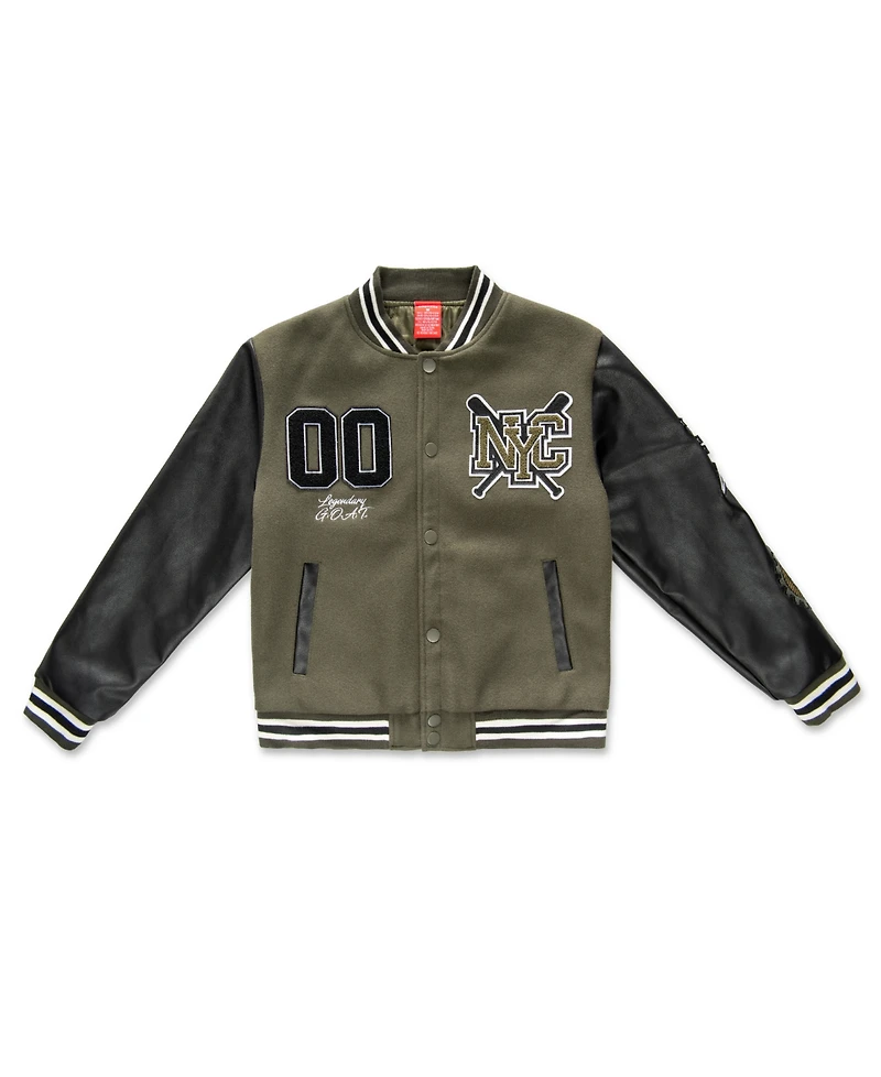 Ring of Fire Big Boys Nyc Woolen Varsity Jacket