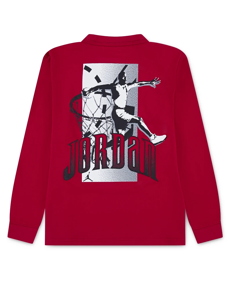 Jordan Toddler and Little Boys Jumpman Global Rise Long Sleeve T-Shirt