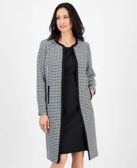 Le Suit Women's Houndstooth Topper Jacket & Sleeveless Dress
