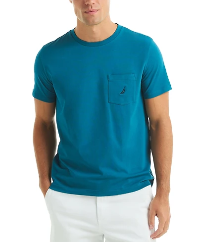 Nautica Men's Classic-Fit Solid Crew Neck Pocket T-Shirt