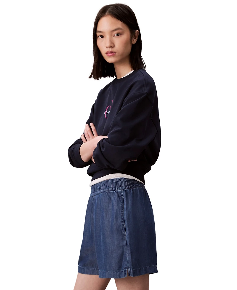 Calvin Klein Jeans Women's Chambray Pull-On Shorts