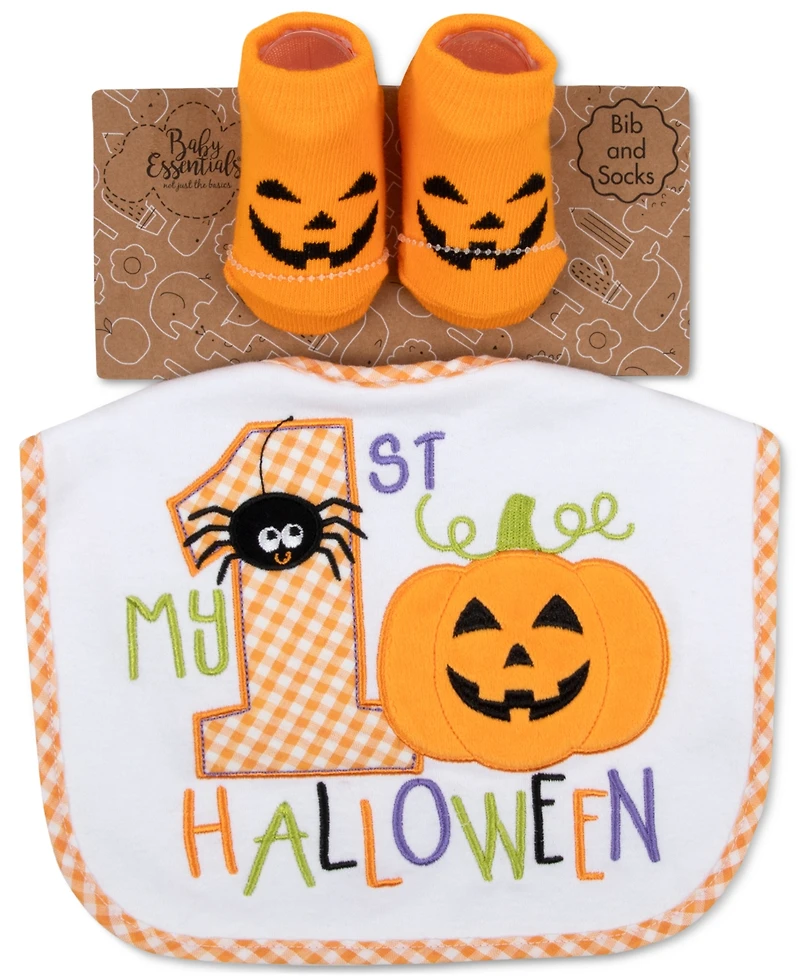 Baby Essentials Baby My 1st Halloween Bib & Socks, 2 Piece Set