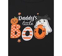 Baby Essentials Girls Daddy's Little Boo Bodysuit, Pants, Headband & Socks, 4 Piece Set