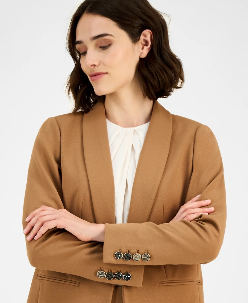 Anne Klein Women's Shawl-Collar Open-Front Blazer