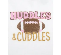 Baby Essentials Girls Huddles Cuddles Football Bodysuit, Tutu, Headband & Legwarmers, 4 Piece Set
