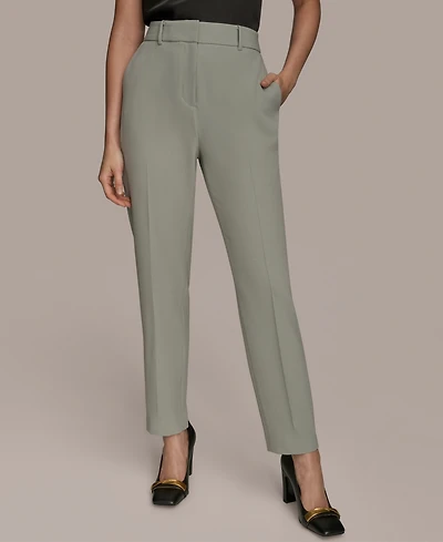 Donna Karan New York Women's Flat-Front Straight-Leg Pants