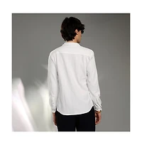 Campus Sutra Men's Chalk White Rope-Textured Shirt