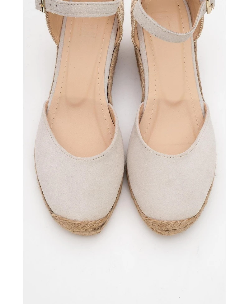 Aldea Leather Platform Espadrille (Women)
