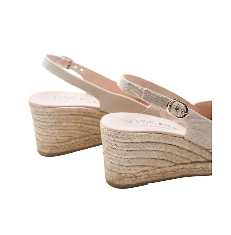 Viscata Llansa Canvas Espadrille Sandal Wedges