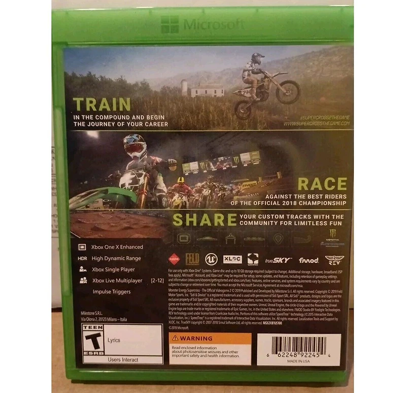 Square Enix Monster Energy Supercross 2 for PlayStation 4