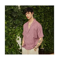 Campus Sutra Men's Heathered Korean Oversized Shirt