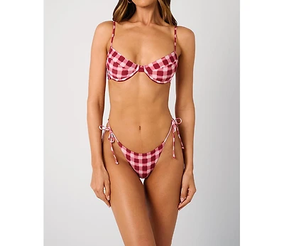 WeWoreWhat Women's Full Coverage Underwire Bikini Top