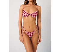 WeWoreWhat Women's Full Coverage Underwire Bikini Top