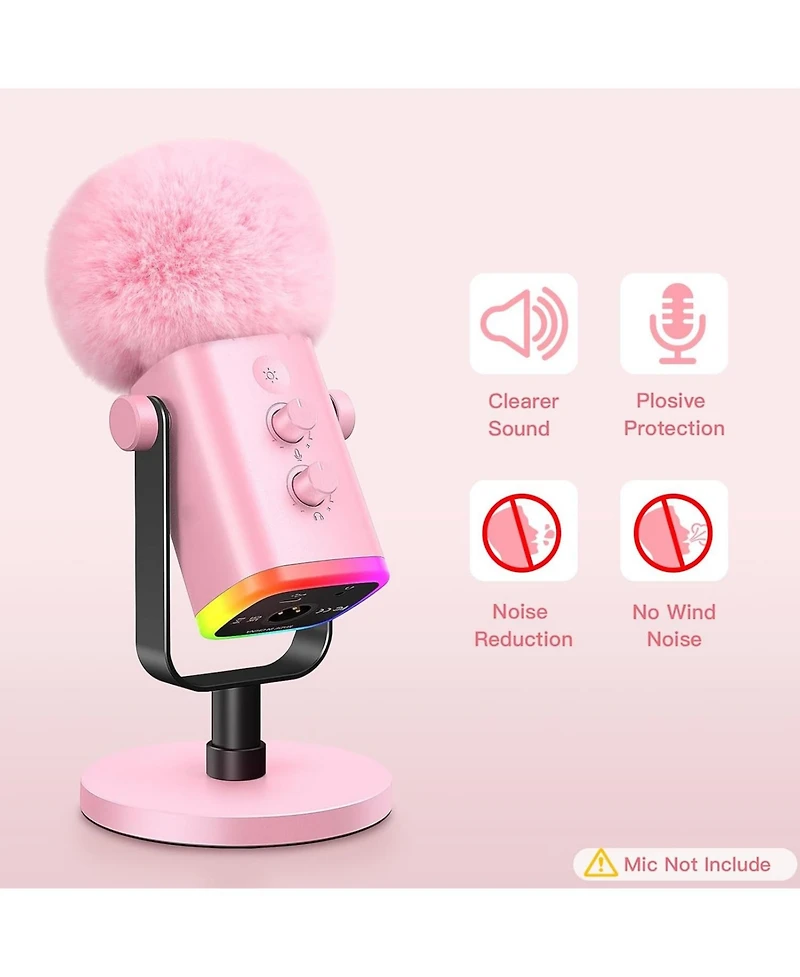 ZealSound Gaming Usb Microphone k66p-s and d65p Furry Cover