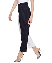 blue revival Women's Happy Hour Mix Fabric Trousers