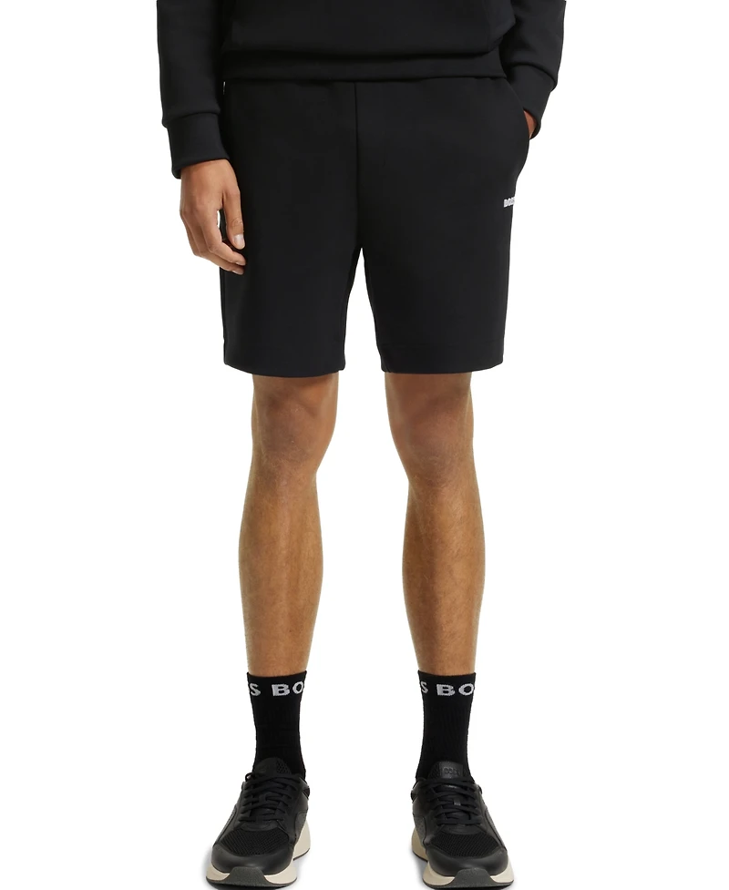 Boss by Hugo Men's Cotton-Blend Stripe Detail Shorts
