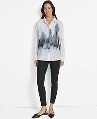 Dkny Women's Graphic Skyline Shirt
