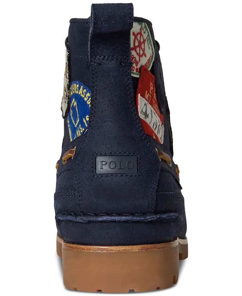 Polo Ralph Lauren Men's Ranger Mid Suede & Twill Boots