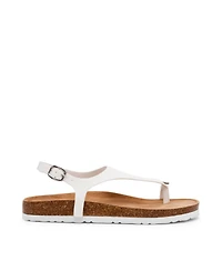 Anne Klein Women's Lola Toe Loop Footbed Flat Sandals