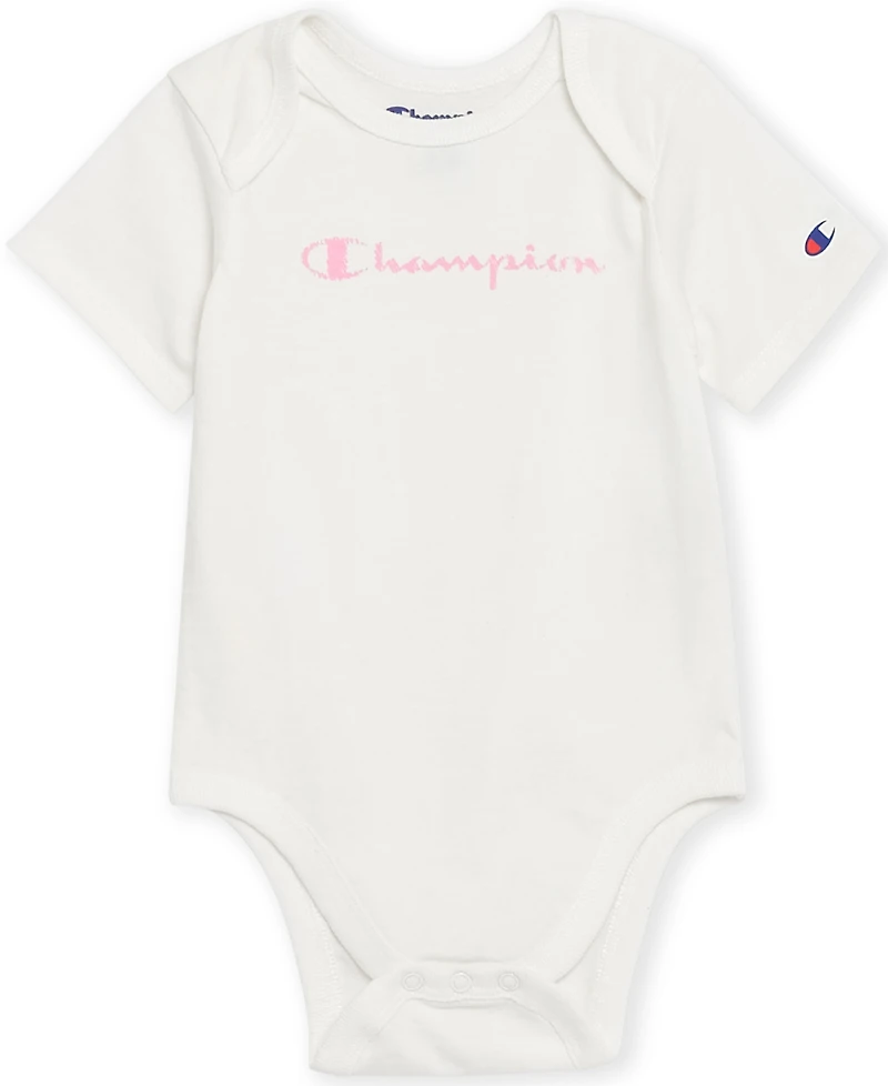 Champion Baby Girls 3-Piece Bodysuit, Hoodie and Joggers Set