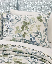 Royal Court Evergreen Botanical Leaf 3-Pc. Quilt Set, Twin/Twin Xl