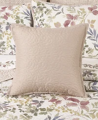 Royal Court Rosewood Quilted Square Decorative Pillow, 16" x 16"