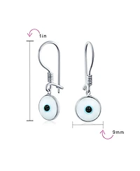 Bling Jewelry Set of 2 Spiritual Protection Nazar Evil Eye Dangle Earrings Sterling Silver