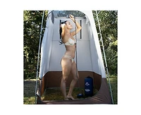 Naturehike 11 Litre Solar Heated Shower Bag, Outdoor Shower, Camping, Portable Pressure Shower with Foot Pump, Garden Shower