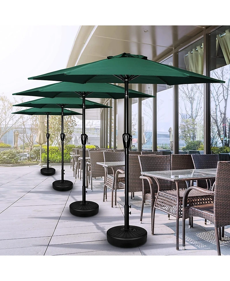 One Simple Deluxe 7.5' Patio Outdoor Table Market Yard Umbrella with Push Button Tilt