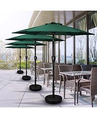 One Simple Deluxe 7.5' Patio Outdoor Table Market Yard Umbrella with Push Button Tilt