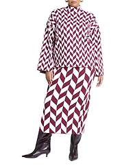 Eloquii Women's Plus Intarsia Sweater Skirt