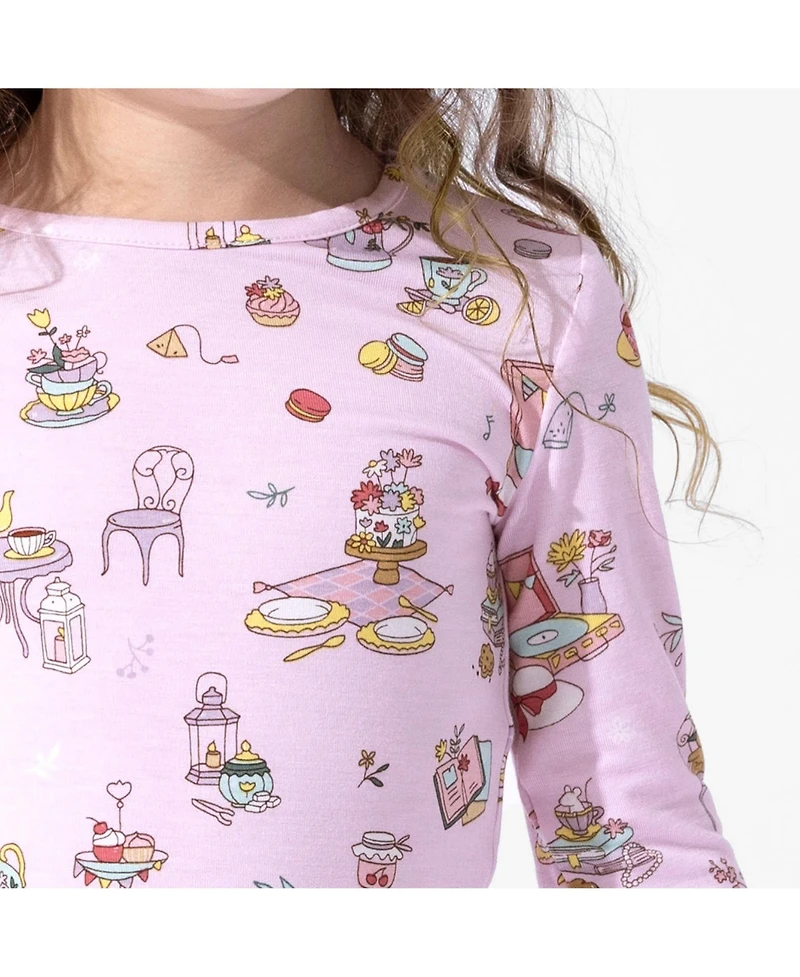 Bellabu Bear Kids Unisex Kids' Tea Party Set of 2 Piece Pajamas