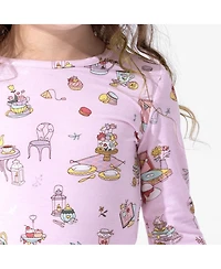 Bellabu Bear Kids Unisex Kids' Tea Party Set of 2 Piece Pajamas