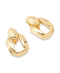 Robert Lee Morris Soho Ribbed Doorknocker Clip-On Earrings