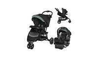 Baby Trend Ez Ride Se Stroller Travel System with Secure-Lift Infant Car Seat in Bluebell