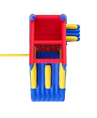 Slickblue Kids Inflatable Bounce House Outdoor Jumping Bouncer with Slide and Storage Bag