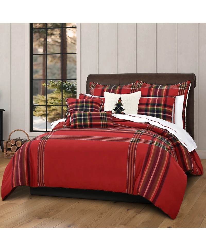 J Queen New York Andrew Plaid Square Decorative Pillow, 20" x 20"