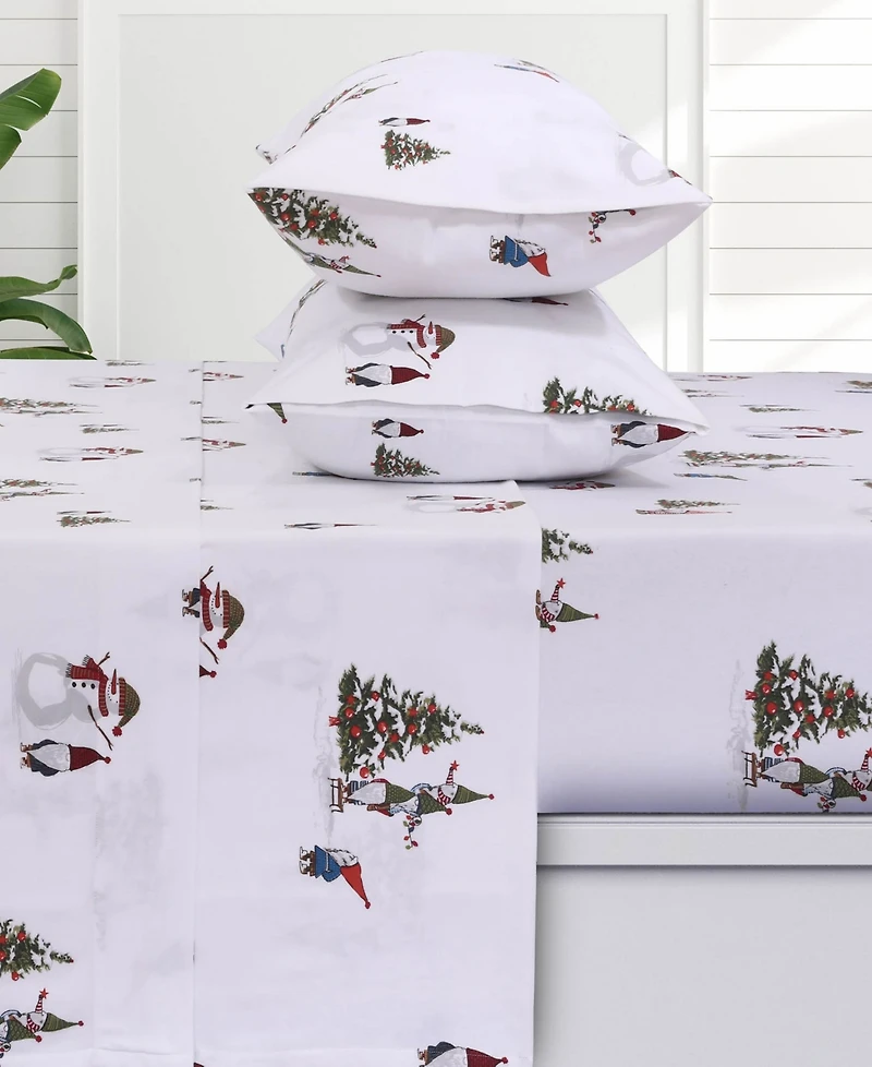 Azores Home Sofi Paisley Extra Deep Pocket Flannel 4-Pc. Sheet Set
