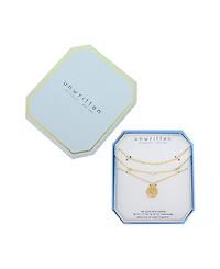 Unwritten Cubic Family Tree Pendant Layered Necklace Set