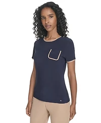 Tommy Hilfiger Women's Short-Sleeve Crewneck Pocket Tee