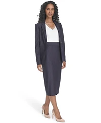Tommy Hilfiger Women's Pinstriped Midi Skirt