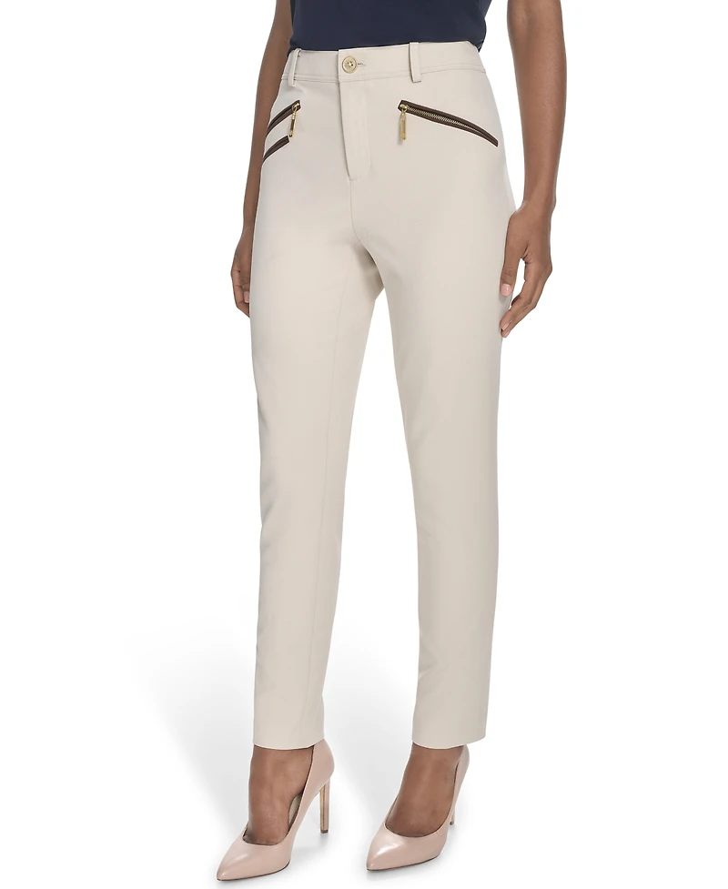 Tommy Hilfiger Women's Mid-Rise Slim-Fit Ankle Pants