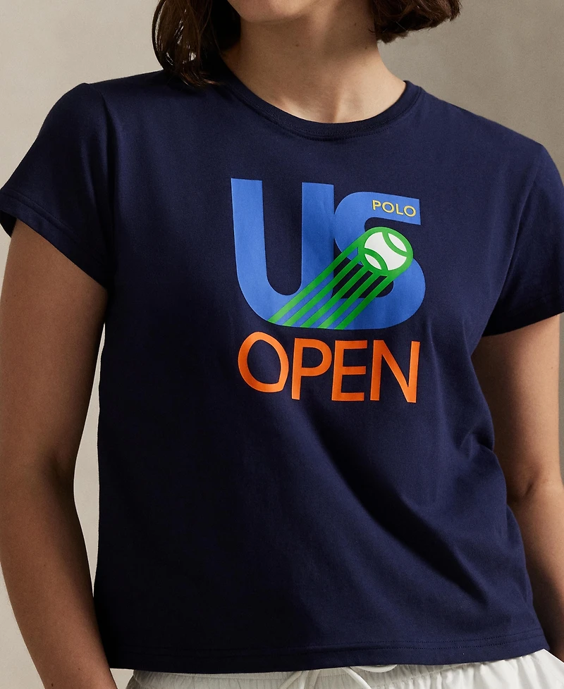Polo Ralph Lauren Women's Us Open Graphic Logo Jersey T-Shirt