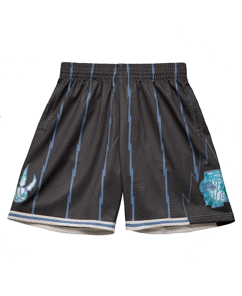 Mitchell & Ness Men's Black Toronto Raptors 1998-99 Hardwood Classics Tie-Dye Swingman Shorts