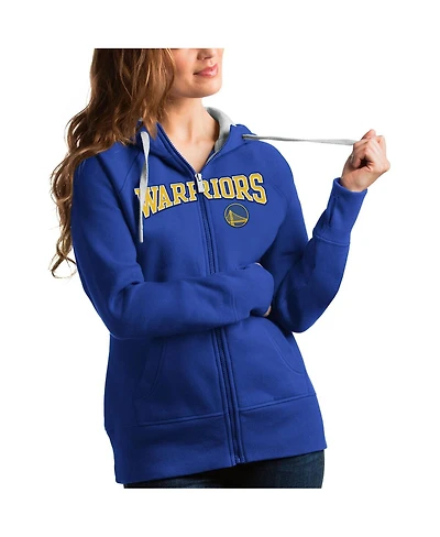 Antigua Women's Royal Golden State Warriors Team Victory Full-Zip Hoodie