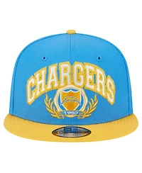 New Era Men's Powder Blue/Gold Los Angeles Chargers Team Establish 9FIFTY Snapback Hat