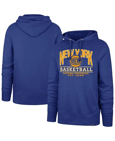'47 Brand Men's and Women's Royal New York Knicks Good Call Headline Pullover Hoodie