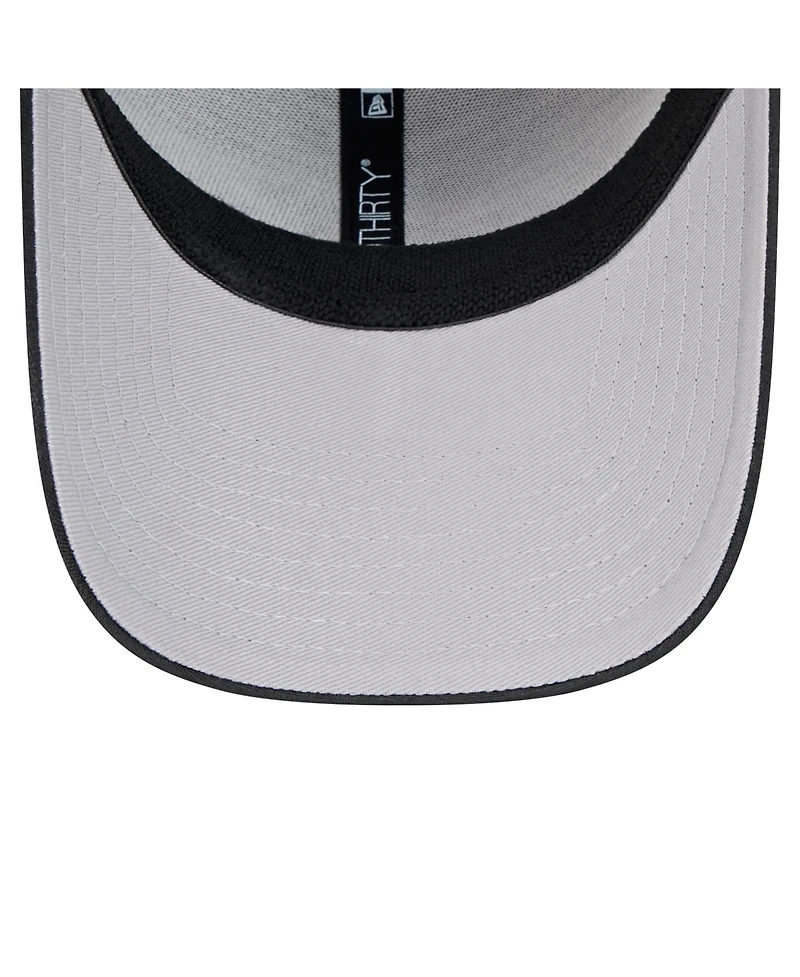 New Era Men's Black Miami Marlins Tech 39THIRTY Flex Hat